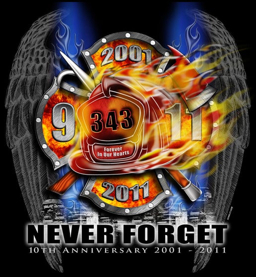 911 10th Anniversary Sticker